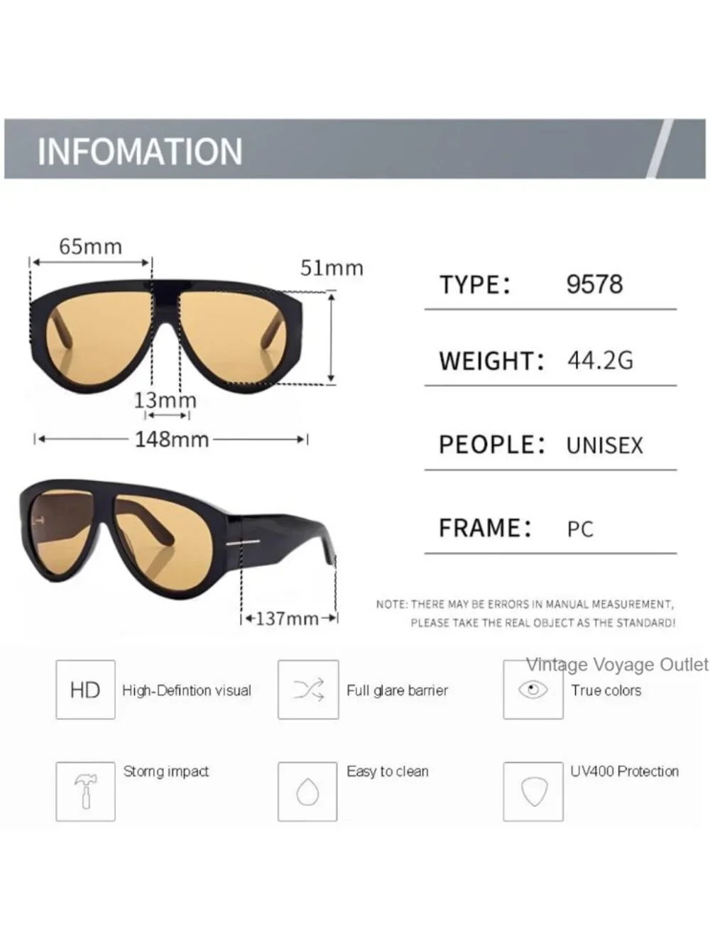 Oversized Retro Aviator Sunglasses UV Protection Luxe Metal Accents Unisex